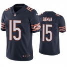 Men's Chicago Bears #15 Trevor Siemian Navy Vapor untouchable Limited Stitched Jersey