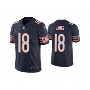 Men's Chicago Bears #18 Jesse James Navy Vapor untouchable Limited Stitched Football Jersey