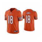 Men's Chicago Bears #18 Jesse James Orange Vapor untouchable Limited Stitched Football Jersey