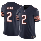 Men's Chicago Bears #2 DJ Moore Navy 2024 F.U.S.E. With 1-star C Patch Vapor Untouchable Limited Football Stitched Jersey