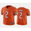 Men's Chicago Bears #2 DJ Moore Orange Vapor Untouchable Stitched Football Jersey