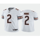 Men's Chicago Bears #2 DJ Moore White Vapor Untouchable Stitched Football Jersey