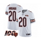 Men's Chicago Bears #20 Prince Amukamara White Vapor Untouchable Limited Player 100th Season Football Jersey