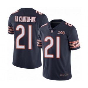 Men's Chicago Bears #21 Ha Clinton-Dix Navy Blue Team Color 100th Season Limited Football Jersey