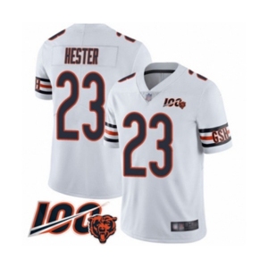 Men's Chicago Bears #23 Devin Hester White Vapor Untouchable Limited Player 100th Season Football Jersey