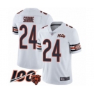 Men's Chicago Bears #24 Buster Skrine White Vapor Untouchable Limited Player 100th Season Football Jersey