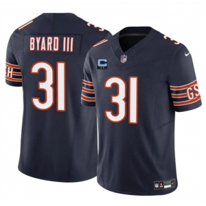 Men's Chicago Bears #31 Kevin Byard III Navy 2025 F.U.S.E. With 2-Star C Patch Vapor Untouchable Limited Stitched Football Jersey