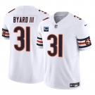 Men's Chicago Bears #31 Kevin Byard III White 2025 F.U.S.E. With 2-Star C Patch Vapor Untouchable Limited Stitched Football Jersey