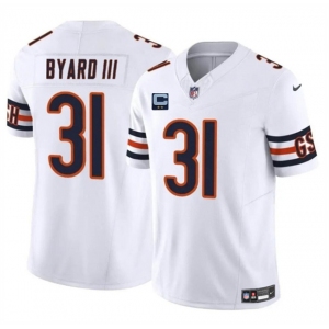 Men's Chicago Bears #31 Kevin Byard III White 2025 F.U.S.E. With 2-Star C Patch Vapor Untouchable Limited Stitched Football Jersey