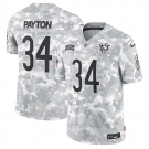 Men's Chicago Bears #34 Walter Payton 2024 Arctic Camo Salute To Service Limited Stitched Football Jersey