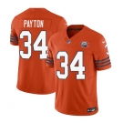 Men's Chicago Bears #34 Walter Payton Orange 2023 F.U.S.E. Throwback Limited Football Stitched Game Jersey