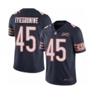 Men's Chicago Bears #45 Joel Iyiegbuniwe Navy Blue Team Color 100th Season Limited Football Jersey