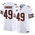 Men's Chicago Bears #49 Tremaine Edmunds White 2024 F.U.S.E. With 2-star C Patch Vapor Untouchable Limited Football Stitched Jersey