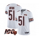 Men's Chicago Bears #51 Dick Butkus White Vapor Untouchable Limited Player 100th Season Football Jersey