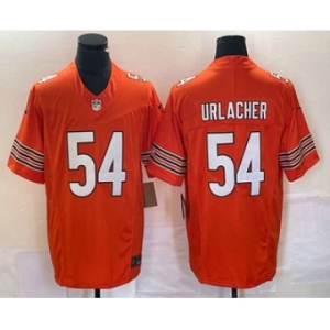 Men's Chicago Bears #54 Brian Urlacher Orange 2023 FUSE Vapor Limited Stitched Jersey