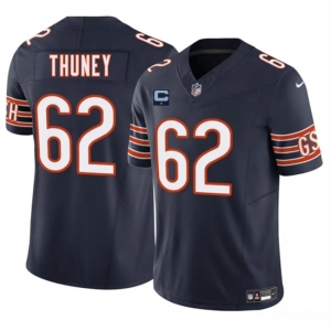 Men's Chicago Bears #62 Joe Thuney Navy 2025 F.U.S.E. With 1-Star C Patch Vapor Untouchable Limited Stitched Football Jersey