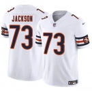 Men's Chicago Bears #73 Jonah Jackson White 2025 F.U.S.E. Vapor Football Stitched Jersey