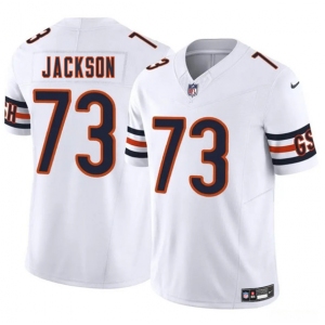 Men's Chicago Bears #73 Jonah Jackson White 2025 F.U.S.E. Vapor Football Stitched Jersey