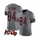 Men's Chicago Bears #84 Cordarrelle Patterson Limited Silver Inverted Legend 100th Season Football Jersey