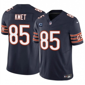 Men's Chicago Bears #85 Cole Kmet Navy 2024 F.U.S.E. With 1-star C Patch Vapor Untouchable Limited Football Stitched Jersey