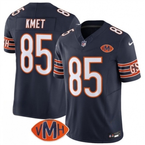 Men's Chicago Bears #85 Cole Kmet Navy 2025 F.U.S.E. With VMH Patch Vapor Untouchable Limited Football Stitched Jersey