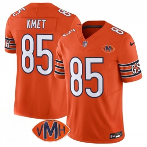 Men's Chicago Bears #85 Cole Kmet Orange 2025 F.U.S.E. With VMH Patch Vapor Untouchable Limited Football Stitched Jersey