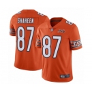 Men's Chicago Bears #87 Adam Shaheen Orange Alternate 100th Season Limited Football Jersey