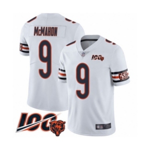 Men's Chicago Bears #9 Jim McMahon White Vapor Untouchable Limited Player 100th Season Football Jersey