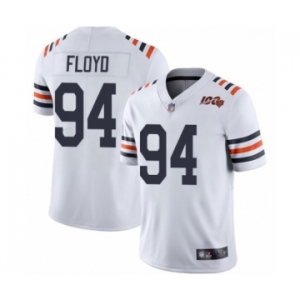 Men's Chicago Bears #94 Leonard Floyd White 100th Season Limited Football Jersey