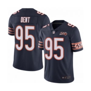 Men's Chicago Bears #95 Richard Dent Navy Blue Team Color 100th Season Limited Football Jersey