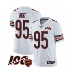 Men's Chicago Bears #95 Richard Dent White Vapor Untouchable Limited Player 100th Season Football Jersey