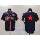 Men's Chicago Bears Blank Navy Blue With Patch Cool Base Stitched Baseball Jerseys