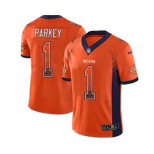 Men's Nike Chicago Bears #1 Cody Parkey Limited Orange Rush Drift Fashion NFL Jersey