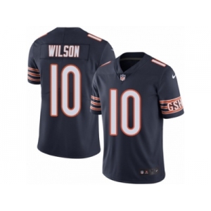 Men's Nike Chicago Bears #10 Marquess Wilson Limited Navy Blue Rush NFL Jersey