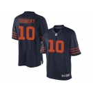 Men's Nike Chicago Bears #10 Mitchell Trubisky Limited Navy Blue 1940s Throwback Alternate NFL Jersey