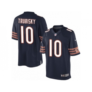 Men's Nike Chicago Bears #10 Mitchell Trubisky Limited Navy Blue Team Color NFL Jersey