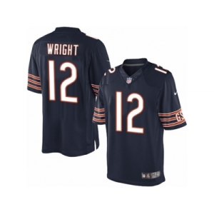 Men's Nike Chicago Bears #12 Kendall Wright Limited Navy Blue Team Color NFL Jersey