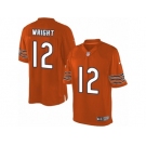 Men's Nike Chicago Bears #12 Kendall Wright Limited Orange Alternate NFL Jersey