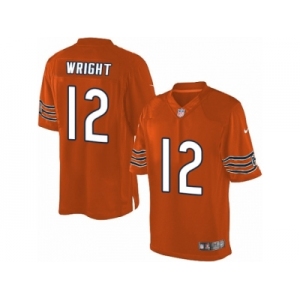 Men's Nike Chicago Bears #12 Kendall Wright Limited Orange Alternate NFL Jersey