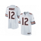 Men's Nike Chicago Bears #12 Kendall Wright Limited White NFL Jersey