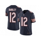 Men's Nike Chicago Bears #12 Matt Barkley Limited Navy Blue Rush NFL Jersey