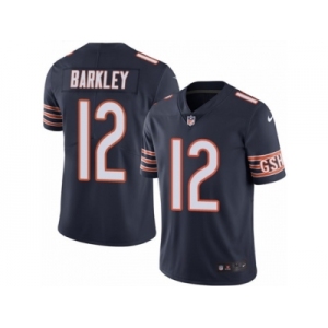 Men's Nike Chicago Bears #12 Matt Barkley Limited Navy Blue Rush NFL Jersey