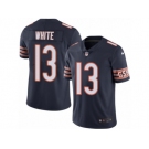 Men's Nike Chicago Bears #13 Kevin White Limited Navy Blue Rush NFL Jersey