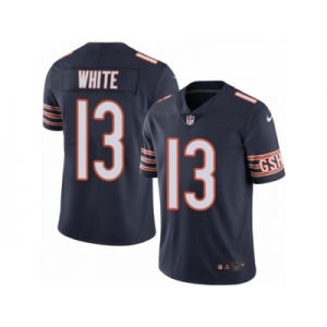 Men's Nike Chicago Bears #13 Kevin White Limited Navy Blue Rush NFL Jersey