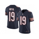 Men's Nike Chicago Bears #19 Eddie Royal Limited Navy Blue Rush NFL Jersey