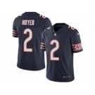 Men's Nike Chicago Bears #2 Brian Hoyer Limited Navy Blue Rush NFL Jersey