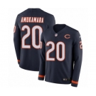 Men's Nike Chicago Bears #20 Prince Amukamara Limited Navy Blue Therma Long Sleeve NFL Jersey