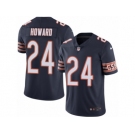 Men's Nike Chicago Bears #24 Jordan Howard Limited Navy Blue Rush NFL Jersey