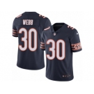 Men's Nike Chicago Bears #30 B.W. Webb Limited Navy Blue Rush NFL Jersey