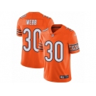 Men's Nike Chicago Bears #30 B.W. Webb Vapor Untouchable Limited Orange Rush NFL Jersey